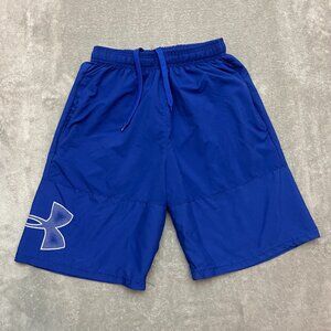 UNDER ARMOUR Heatgear Mens Quick Dry Shorts Blue size Large 9" inseam